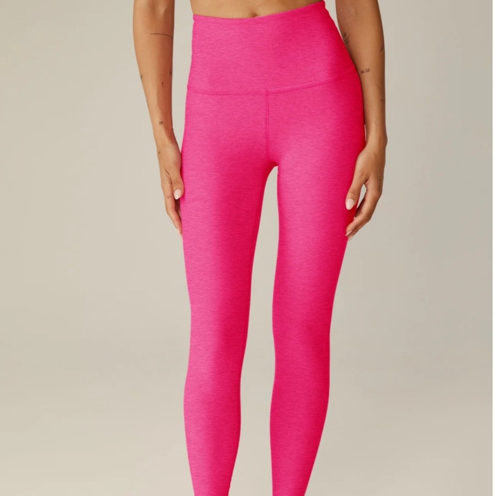 Pink beyond yoga spacedye high waisted leggings size xs